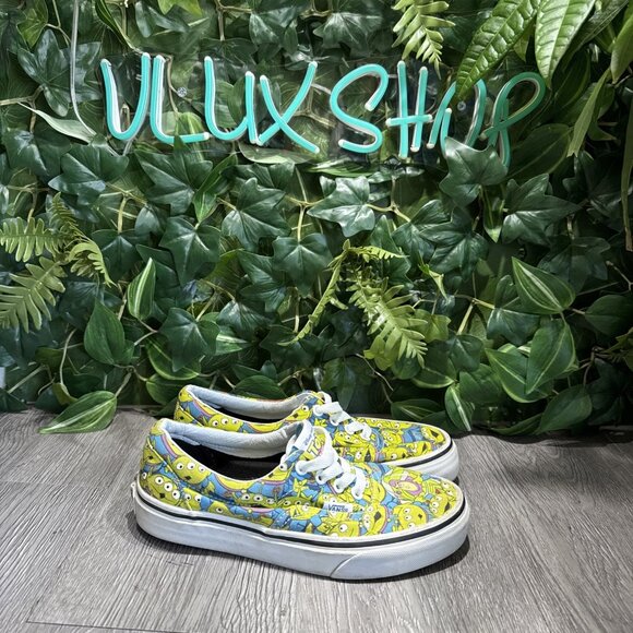 Vans x Disney Toy Story Aliens Women's Siz 5.5 Shoes Skate Sneakers Glow in Dark - Picture 1 of 9